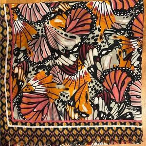 Pretty Persuasions Vibrant Multicolor Butterfly Print Scarf